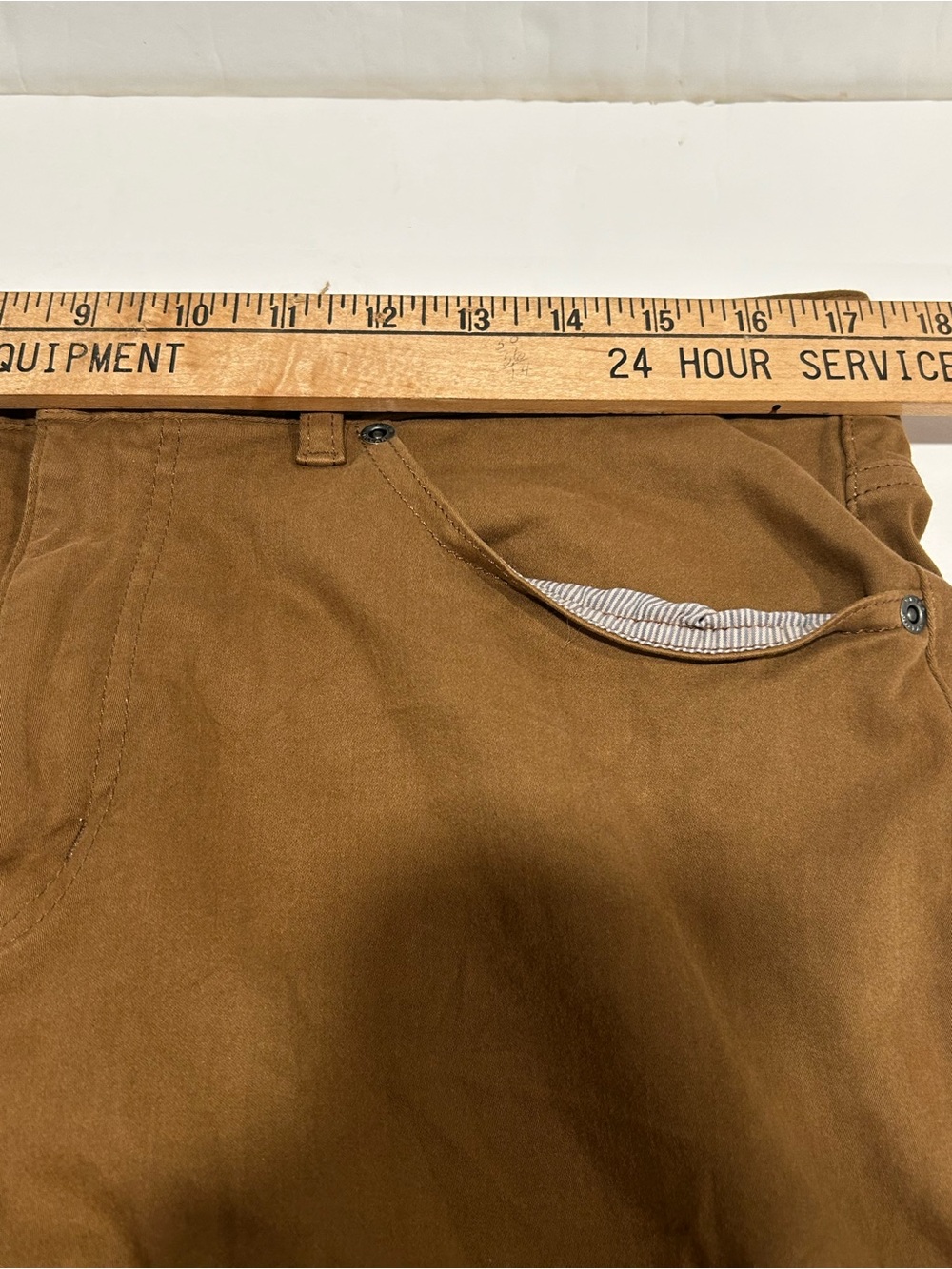 Peter Millar Crown Ultimate Sateen 5-Pocket Pants Chestnut Brown Men's Size 35 - Picture 12 of 13